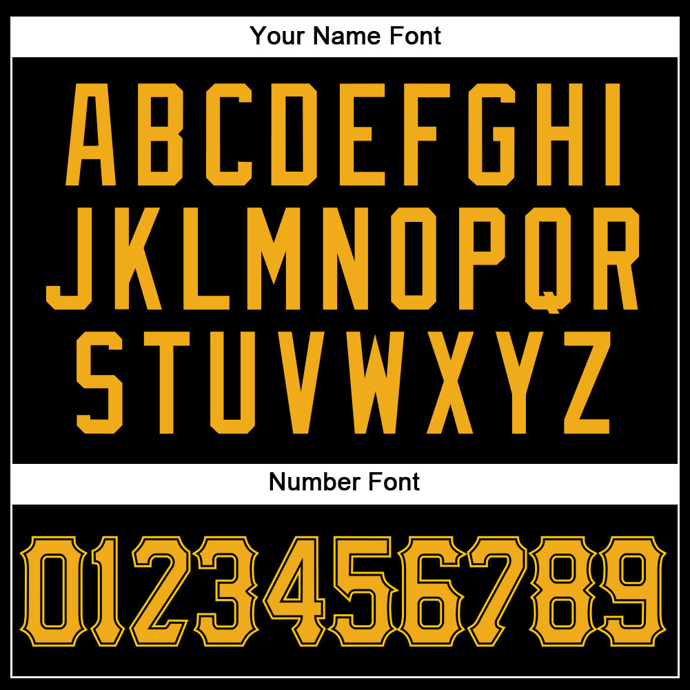 Custom Black Gold Authentic Baseball Jersey - Image 5