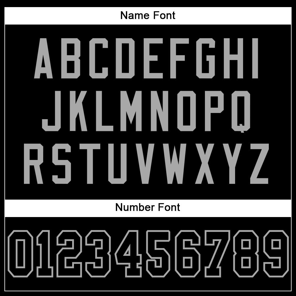 Custom Black Black-Gray Mesh Authentic Football Jersey - Image 4