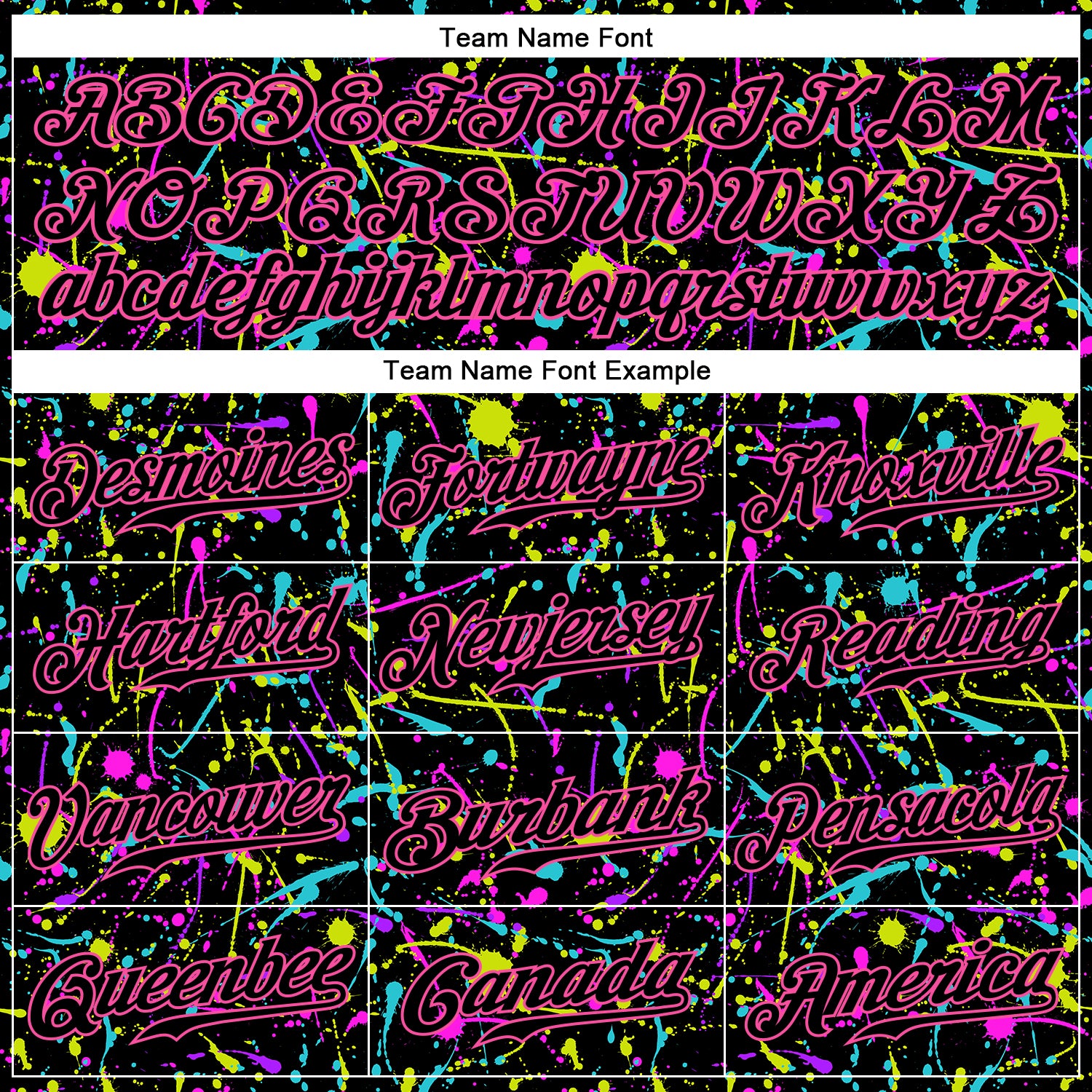 Custom Graffiti Pattern Black-Pink 3D Neon Splatter Authentic Baseball Jersey - Image 5