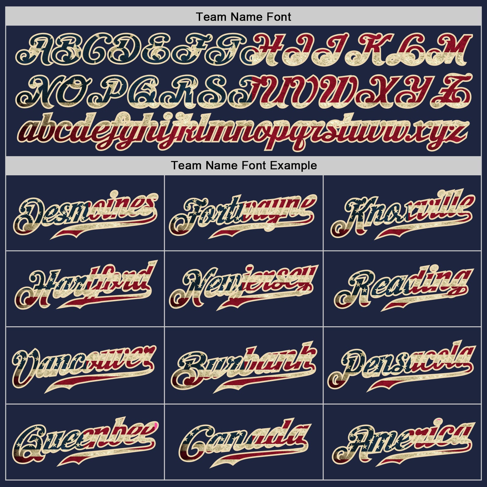 Custom Navy White Pinstripe Vintage USA Flag-Cream Authentic Baseball Jersey - Image 6