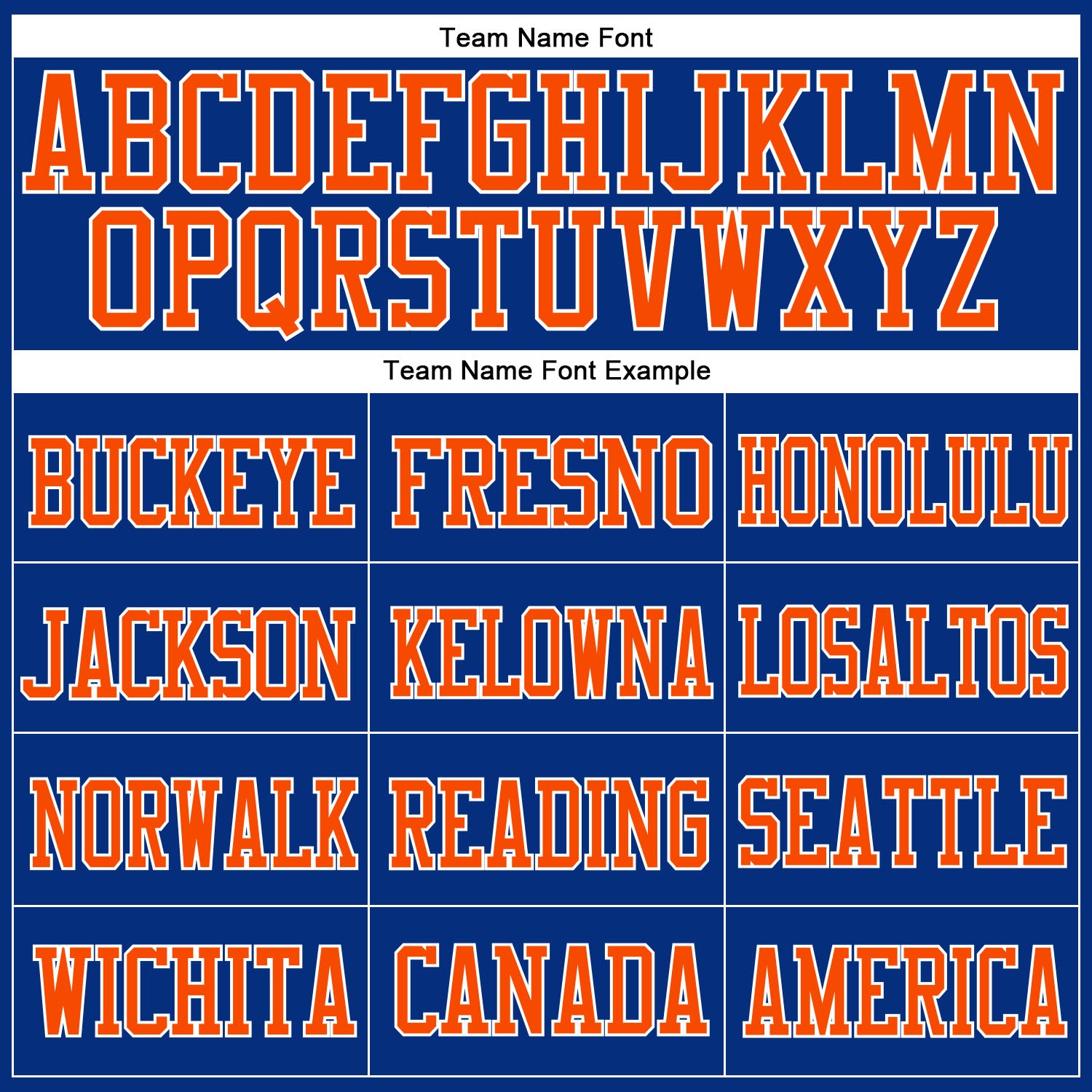 Custom Royal Orange-White Mesh Authentic Football Jersey - Image 3