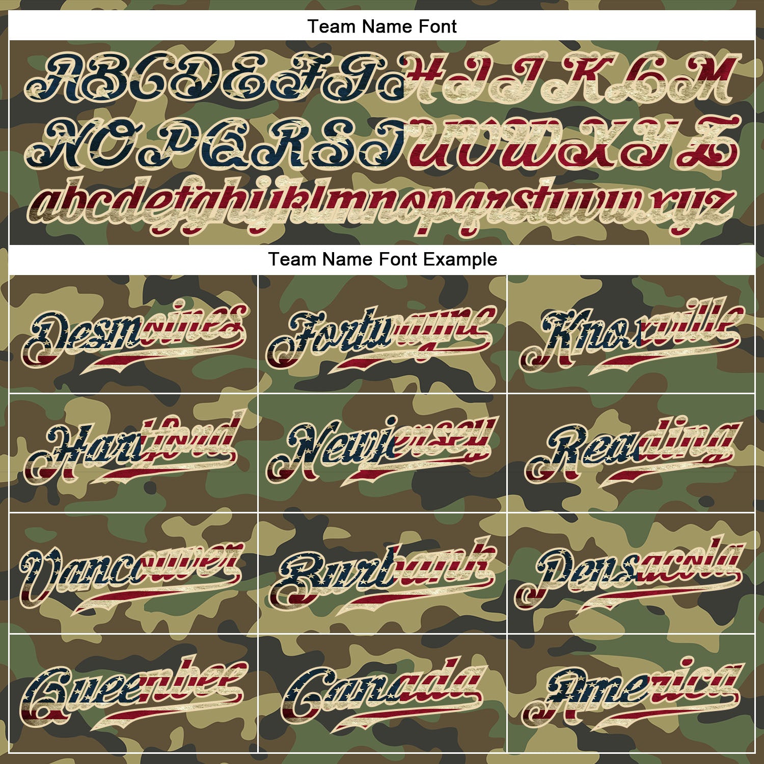 Custom Camo Vintage USA Flag-Cream Authentic Salute To Service Baseball Jersey - Image 5