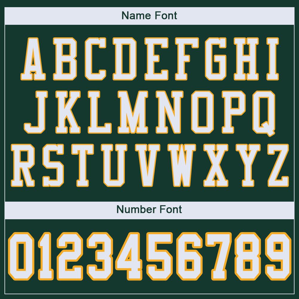 Custom Green White-Gold Mesh Authentic Football Jersey - Image 5