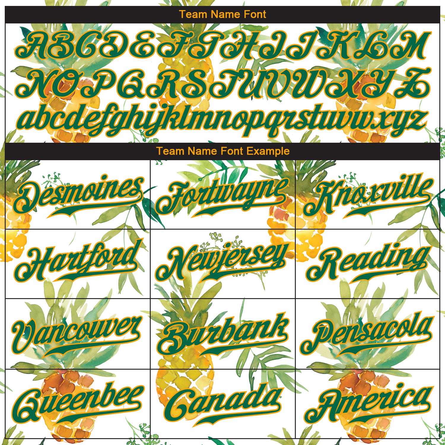 Custom White Kelly Green-Gold 3D Pattern Design Hawaii Pineapples Authentic Baseball Jersey - Image 5